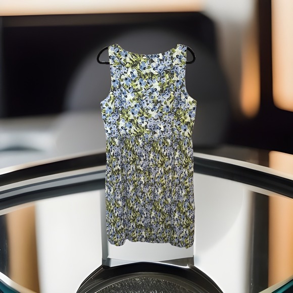 J.Jill Floral Pleated Sleeveless Dress – NWT $129, Size L - Picture 2 of 8